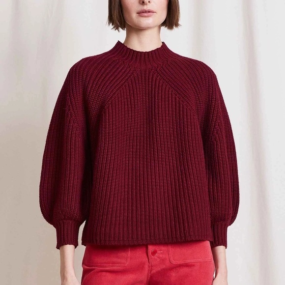 Apiece Apart Eco Neuva Merel Balloon Sleeve Sweater - Picture 1 of 8